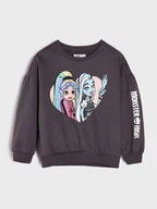 Swetry dla dziewczynek - Sinsay - Bluza Monster High - szary - miniaturka - grafika 1