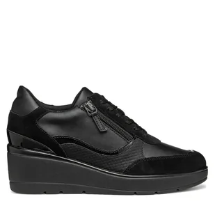 Sneakersy Geox D Ilde D46RAA 05422 C9999 Czarny - Sneakersy damskie - miniaturka - grafika 1