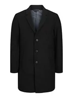Płaszcze męskie - Bestseller A/S Męski płaszcz wełniany JJEMORRISON Wool Coat SN, czarny, L, czarny - miniaturka - grafika 1