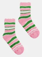 Skarpetki damskie - Skarpety boucle z ABS w paski 27-30 róż jasny 27-30 - miniaturka - grafika 1