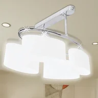 Lampy sufitowe - vidaXL Nowoczesna lampa sufitowa, elipsa żarówki 4xE14 - miniaturka - grafika 1