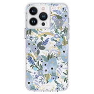 Etui i futerały do telefonów - Rifle Paper Clear MagSafe - Etui iPhone 14 Pro Max (Garden Party Blue) - miniaturka - grafika 1