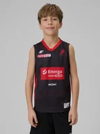 Koszulki dla chłopców - 4F Koszulka meczowa replika wyjazdowa z sezonu 2025/26 dziecięca 4F x Czarni Słupsk - czarna 98/104 - miniaturka - grafika 1