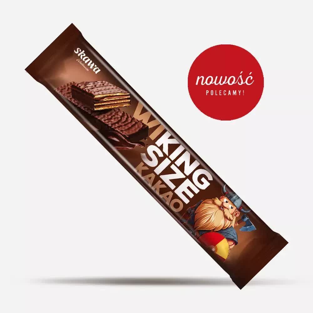 SKAWA WAFELKI 47G WIKING SIZE KAKAO