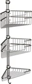Koszyki łazienkowe - Andex CLASSIC Koszyk potrójny narożny, chrom 074CC - miniaturka - grafika 1