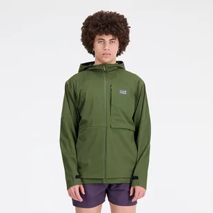 Kurtka męska New Balance MJ33276KOU  zielona - Kurtki męskie - miniaturka - grafika 1