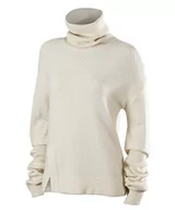 Bluzy damskie - FALKE Falke Au Longsleeve, bluza damska, kremowa, XL 37202 - miniaturka - grafika 1
