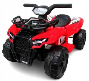 Quad J8AAA czerwony na akumulator, quady dla dzieci muzyka światło - Pojazdy elektryczne dla dzieci - miniaturka - grafika 1