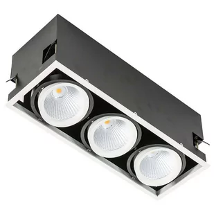 Italux Vertico Triple 3000K GL7108-3 3X18W 3000K WH+BL Biały czarny Aluminium GL7108-3/3X18W 3000K WH+BL - Lampy sufitowe - miniaturka - grafika 2