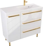 Szafki łazienkowe - Szafka Umywalkowa Stojąca ATHOS 90 cm P UZ - miniaturka - grafika 1