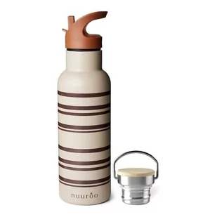 Nuuroo - Butelka Ze Stali Nierdzewnej Typu 18/8 Stripe Cobblestone Poj. 500 Ml - Bidony dla dzieci - miniaturka - grafika 1