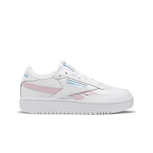 Reebok Damskie sneakersy Club C Double Revenge, Ftwr biały różowy świecący promiennik wodny, 37 EU - Sneakersy damskie - miniaturka - grafika 1