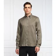 Koszule męskie - Oscar Jacobson Lniana koszula Harry 3 | Slim Fit - miniaturka - grafika 1