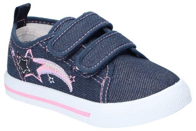 AMERICAN CLUB TEN139 KAPCIE TRAMPKI DZIECIĘCE WKŁADKA SKÓRZANA NA RZEP NAVY 24