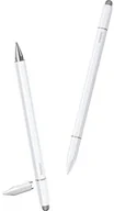 Akcesoria do tabletów i e-booków - Baseus Uniwersalny, magnetyczny Rysik Smooth Writing 3 3w1 Passive Stylus Magnetic Version, biały - miniaturka - grafika 1