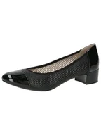 Czółenka - Caprice Damskie czółenka 9-22504-44, Black Comb, 36 EU, czarny Comb, 36 EU - miniaturka - grafika 1