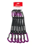 Sprzęt wspinaczkowy - Ekspresy wspinaczkowe DMM Shadow Quickdraw 18 cm 6-pack - titanium/purple - miniaturka - grafika 1