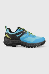 Buty trekkingowe męskie - Jack Wolfskin buty Rebellion Guide Texapore Low męskie kolor niebieski - grafika 1