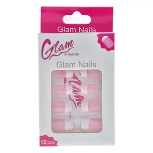 Sztuczne paznokcie Glam Of Sweden Nails Fr Manicure Light Pink 12 szt (7332842800832) - Sztuczne paznokcie i akcesoria - miniaturka - grafika 1