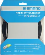 Części rowerowe - SHIMANO Zestaw linek i pancerzy przerzutkowych MTB Optislik czarny Y60198090 - miniaturka - grafika 1