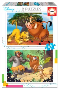 Educa Borras Borras - 2X20 Disney Animals Puzzle (18103) 18103 - Puzzle - miniaturka - grafika 1