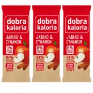 Batoniki - Dobra Kaloria Baton owocowy jabłko i cynamon Zestaw 3 x 35 g - miniaturka - grafika 1
