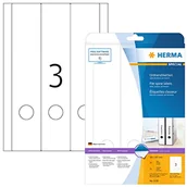 Etykiety do drukarek - Herma Ordneretiketten A4 wei 59x297 mm Papier opak 75 St. - 5159 - miniaturka - grafika 1