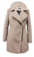 Płaszcze damskie - Płaszcz zimowy - Amelia Beż - miniaturka - grafika 1