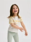 Bluzki dla niemowląt - Reserved - T-shirt z nadrukiem - jasnożółty - miniaturka - grafika 1