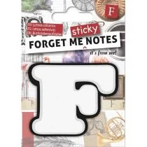 IF Forget me sticky notes kart samoprzylepne litera F - Zakładki do książek - miniaturka - grafika 2