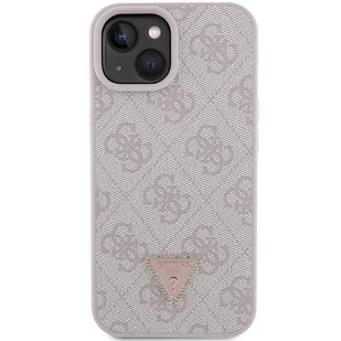 Guess GUHCP15SP4TDPP iPhone 15 6.1" różowy/pink hardcase Leather 4G Triangle Strass - Etui i futerały do telefonów Guess GUHCP15SP4TDPP iPhone 15 6.1" różowy/pink hardcase Leather 4G Triangle Strass - Etui i futerały do telefonów - miniaturka - grafika 3