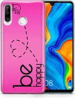 Etui i futerały do telefonów - Etui na telefon komórkowy dla serii Apple Google Pixel Etui ochronne Bumper Case Ultra Thin, Model: Apple iPhone SE 2020, Wybierz projekt: Be Happy Pink - miniaturka - grafika 1