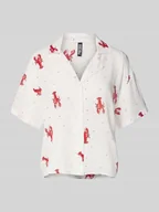 Bluzki damskie - Bluzka o kroju relaxed fit z czystej wiskozy model ‘NYA’ - miniaturka - grafika 1