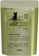 Mokra karma dla kotów - catz finefood saszetki, 8 x 85 g - Łosoś z drobiem - miniaturka - grafika 1
