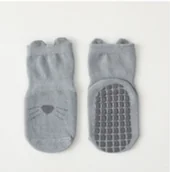 Skarpetki dla dzieci - Skarpetki antypoślizgowe dla dziecka z pyszczkiem piesek niebieski, 1-3 lat - miniaturka - grafika 1