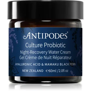 Antipodes Culture Probiotic Night Recovery Water Cream krem intensywnie rewitalizujący na noc z probiotykami 60 ml - Kremy do twarzy - miniaturka - grafika 1