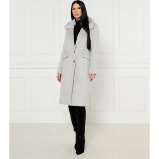 GUESS Płaszcz NANCY z dodatkiem wełny - Płaszcze damskie - miniaturka - grafika 1