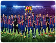 Podkładki pod mysz - PODKŁADKA POD MYSZKĘ FC BARCELONA Z IMIENIEM 23x19CM DO LAPTOPA - miniaturka - grafika 1