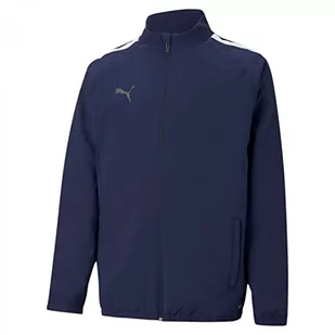 Puma Bluza dziecięca Teamliga Sideline Jkt Jr Peacoat White 176 657260 - Bluzy dla dziewczynek - miniaturka - grafika 1