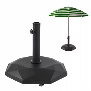 Podstawa pod parasol ogrodowy czarna 48 x 34 cm - Parasole ogrodowe - miniaturka - grafika 1
