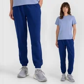 Spodnie damskie - Spodnie Damskie 4F Joggery Dresowe Sportowe Luźne Bawełna Granatowe XL - miniaturka - grafika 1