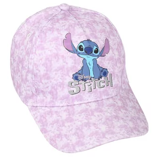 Czapki damskie - Stitch Disney Dziewczęca Czapka Z Daszkiem, Fioletowa Czapka - Rozmiar - 52 Cm - grafika 1