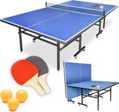 Zabawki i gry sportowe - ZOLTA Stół ping-pong 2x rakietka, 3x piłeczka - miniaturka - grafika 1