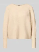 Swetry damskie - Sweter z dzianiny o kroju regular fit z rękawami nietoperzowymi model ‘DANIELLA’ - miniaturka - grafika 1