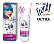Farby do włosów i szampony koloryzujące - Venita Trendy Cream Ultra, krem do koloryzacji włosów 39 Kosmiczny Błękit, 75 ml - miniaturka - grafika 1