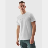 Koszulki męskie - T-shirt męski, biały, 4F - miniaturka - grafika 1