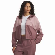 Kurtki i kamizelki sportowe damskie - Kurtka damska Under Armour Rival Woven Jkt Hd Rozmiar: L / Kolor: różowy - miniaturka - grafika 1