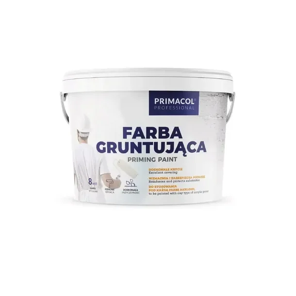 PRIMACOL Farba gruntująca 9l biała, grunt