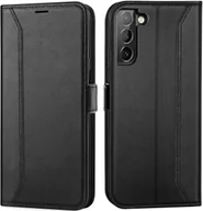 Etui i futerały do telefonów - Etui na telefon komórkowy Samsung Galaxy S21 składane etui z klapką, czarne - miniaturka - grafika 1