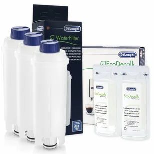 Zestaw Do Delonghi, Filtr DLSC002 3 szt, EcoDecalk 551329602 200ml - Akcesoria i części do ekspresów do kawy Zestaw Do Delonghi, Filtr DLSC002 3 szt, EcoDecalk 551329602 200ml - Akcesoria i części do ekspresów do kawy - miniaturka - grafika 1
